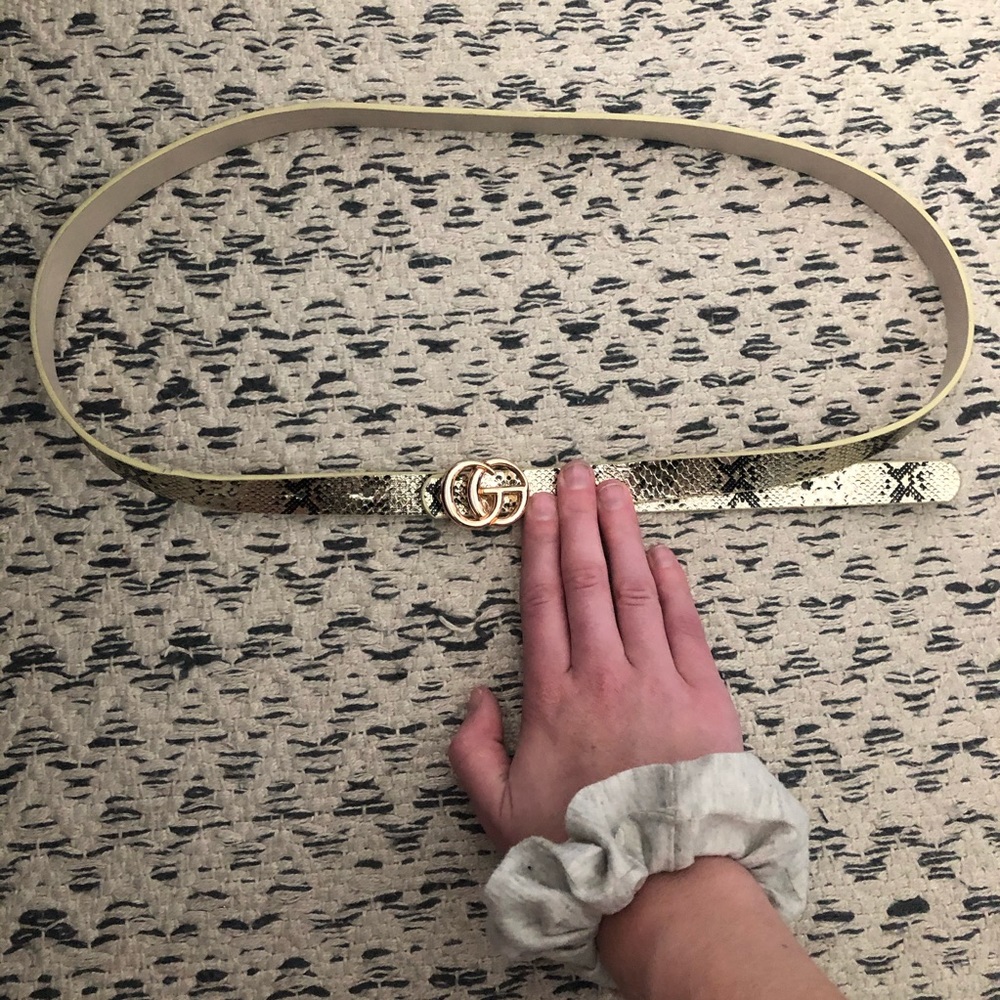 Faux Leather Belt